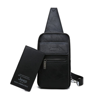 JEEP BULUO Brand Fashion Sling Bags High Quality Men Bags Split Leather Large Size Shoulder Crossbody Bag For Young Man ALODIA STORE