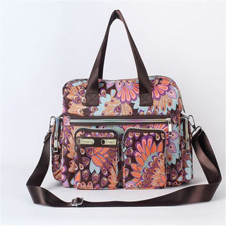 Ladies LargeCapacity Waterproof Tote Bag Flower ALODIA STORE