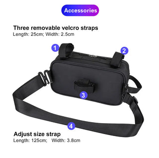 Rhinowalk Handlebar Bag Bicycle Bag Frame Pannier Bag Waterproof Multifunction Portable Shoulder Bag Cycling Bag Bike Accessorie ALODIA STORE