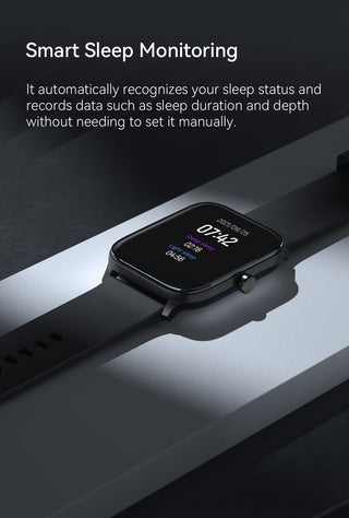 HAYLOU GST Smart Watch Men Women Watch Blood Oxygen Heart Rate Sleep Monitor 12 Sport Models Custom Watch Face Global Version ALODIA STORE