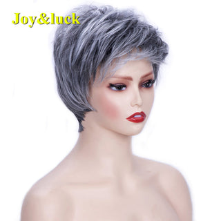 Short Ombre Blonde Wig Synthetic Bob Straight Hair With Bangs Women Natural Daily Wear Wig ALODIA STORE