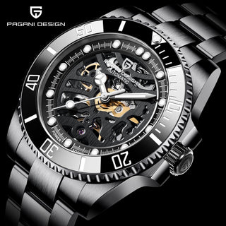 PAGANI DESIGN Stainless Steel Waterproof Mechanical Watch Top Brand Sapphire Glass Automatic Watch Luxury Business Men Watch ALODIA STORE