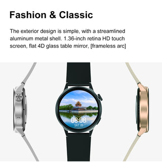 New 390*390 HD Screen NFC Smart Watch Men Bluetooth Call Sport GPS Track Watch Custom Dial Heart Rate ECG PPG Smartwatch For Men ALODIA STORE