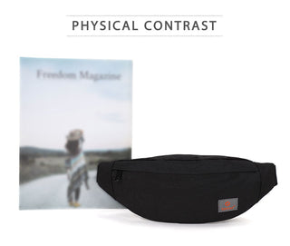 TINYAT New Men Casual Waist Pack Bag Brand Canvas Shoulder Fanny Packs Women Belt Bag Pouch For Money Phone Black Bum Hip Bag ALODIA STORE