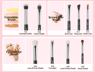 Jessup 25pcs Professional Makeup Brushes Set Natural ALODIA STORE