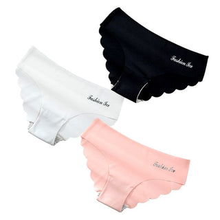 Panties For Women Seamless Panty Set Solid Invisible Underwear Sexy Low Waist Briefs Women's Underpants Lingerie Dropship 3 Pcs ALODIA STORE