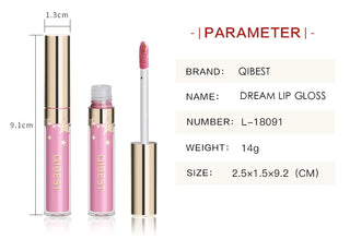 QIBEST Liquid Lipstick Waterproof Lipgloss 24 Color Lipgloss Lipstick Lips Makeup Cosmetic Long Lasting Lip Tint Lip Gloss Matte ALODIA STORE