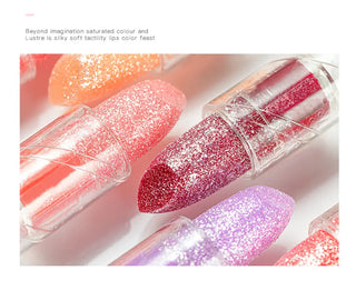 QIBEST Newest Lip Balm Wholesale Lip Care Lip Plumper Moisturizing Lip Balm Color Changing Lip Balm Glitter Lip Balm For Girl ALODIA STORE