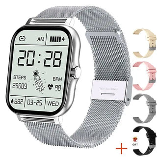 Full Touch Sport Smart Watch Men Women Heart Rate Fitness Tracker Bluetooth call Smartwatch wristwatch GTS 2 P8 plus watch+Box ALODIA STORE