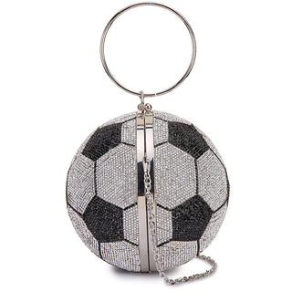 Luxury Basketball Diamond Party Evening Bag Purses and Handbag for Women Ball Shape Shoulder Bag Clutch Designer Crossbody Bag ALODIA STORE