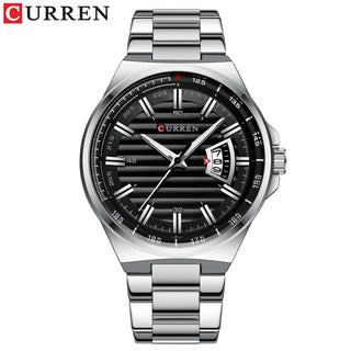 Top Brand CURREN Luxury Quartz Watches for Men Wrist Watch Classic Silver Stainless Steel Strap Men's Watch Waterproof 30M ALODIA STORE