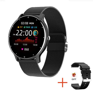 LIGE New Women Smart Watch Men Real-Time Activity Tracker Heart Rate Monitor Sports Ladies Smart Watch Men For Android IOS ALODIA STORE