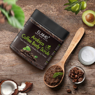 New Coffee Scrub Dual Body Scrub Cream Facial Dead Sea Salt For Exfoliating Whitening Moisturizing Treatment Acne ALODIA STORE