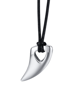 Fashional Domineering Men's Pendant Necklace Adjustable Color Stainless Steel Wolf Teeth Tribal Polished Necklace ALODIA STORE