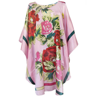 Sexy Female Silk Rayon Robe Bath Gown Nightgown Summer Casual Home Dress Printed Loose Sleepwear Plus Size Nightwear Bathrobe ALODIA STORE