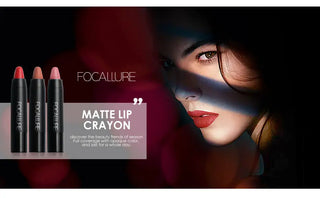 FOCALLURE 27 Colors Matte Lipstick High Gloss Crayons Long Lasting Waterproof Lip Makeup Cosmetics ALODIA STORE