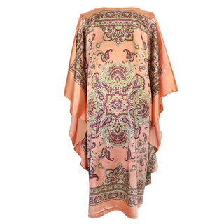 Sexy Female Silk Rayon Robe Bath Gown Nightgown Summer Casual Home Dress Printed Loose Sleepwear Plus Size Nightwear Bathrobe ALODIA STORE