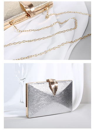 Gold For Bridal Metal Leaf Lock Shoulder Bag  ZD1524 ALODIA STORE