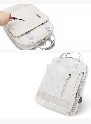 Waterproof Stylish Laptop Backpack Women 13.3 14 15.6 inch Korean Fashion Oxford Canvas USB College Backpack Bag Female Mochila ALODIA STORE