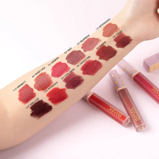 IMAGIC New12-Color Liquid Lipstick Matte Makeup Lips Silky-Smooth Long-Lasting Gloss High Pigment Lip&Cheek Waterproof Lip Mud ALODIA STORE
