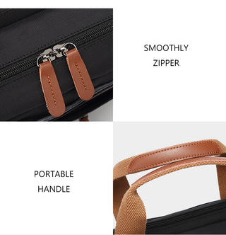 Men Canvas Work Bag Briefcase Travel Messenger Shoulder Bag Multifunction Tote Handbag Big Casual Business Laptop Pocket XA284ZC ALODIA STORE