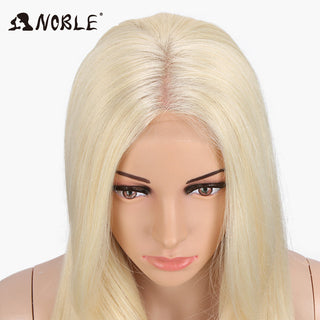 Noble Hair Synthetic Lace Front Wig Long straight 28 Inch Lace Wig Ombre Blonde Wig Heat Resistant Wigs For Women Lace Front Wig ALODIA STORE