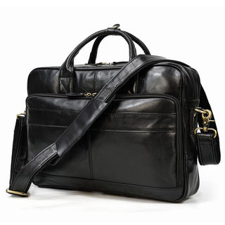 MAHEU Retro Laptop Briefcase Bag Genuine Leather Handbags Casual 15.6 Pad Bag Daily Working Tote Bags Men Male bag for documents ALODIA STORE