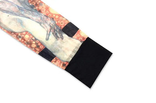 TROPICON Y2k Halter Top Summer 2021 Women Fashion Klimt Aesthetic Mesh Cami Top Croptop Print Bustiers Corsets Top Trendy ALODIA STORE