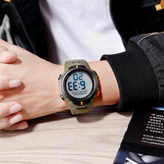 SKMEI Outdoor Sport Watch 100M Waterproof Digital Watch Men Fashion Led Light Stopwatch Wrist Watch Men's Clock Reloj Hombre ALODIA STORE