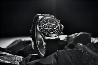 PAGANI DESIGN Top Brand New Men Quartz Wristwatch Luxury Sapphire Glass Sports Watch Rubber Strap Chronograph Watch Men Relogio ALODIA STORE