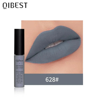 QIBEST Matte Lip Gloss Lip Makeup 34 Colors Velet Nude Waterproof Lipgloss Matte Lipstick Liquid Lipstick Long lasting Lip Tint ALODIA STORE