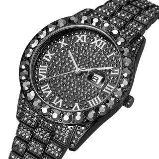 MISSFOX Men's Watch 2020 Top Selling Luxury Brand Gold Men Fashion Watches Men Big Diamond Bracelet Luxury Watch Men Gift Box ALODIA STORE