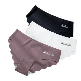 Panties For Women Seamless Panty Set Solid Invisible Underwear Sexy Low Waist Briefs Women's Underpants Lingerie Dropship 3 Pcs ALODIA STORE