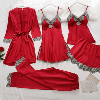 Sexy Lady Women Satin Short Kimono Robe Pajamas Bathrobe Print Floral Sleepwear Soft Wedding Bride Bridesmaid Homewear ALODIA STORE