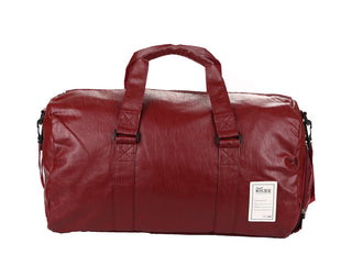 Travel Bag Carry on Luggage Duffel Bags Large PU Leather Tote Belt Weekend Crossbody Bag Overnight Solid sac de voyage XA88WC ALODIA STORE