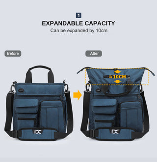Headphone Hole Waterproof Crossbody Bag Nylon Travel ALODIA STORE