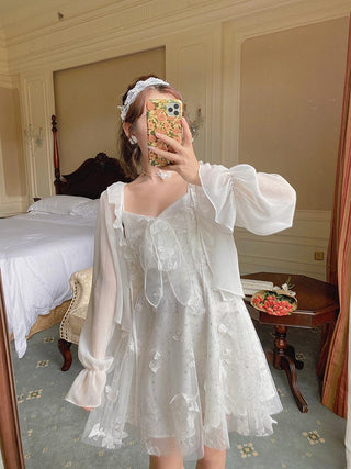 French Fairy Dress Women Elegant Sleeveless ALODIA STORE