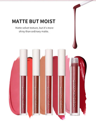 QIBEST Waterproof Liquid Lipstick Lips Makeup Lip Gloss Long Lasting 8 Colors Nude Cosmetic Makeup Matte Lipgloss Lip Tint Matte ALODIA STORE