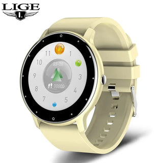 LIGE New Women Smart Watch Men Real-Time Activity Tracker Heart Rate Monitor Sports Ladies Smart Watch Men For Android IOS ALODIA STORE