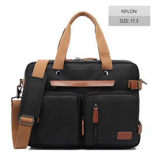 Men Canvas Work Bag Briefcase Travel Messenger Shoulder Bag Multifunction Tote Handbag Big Casual Business Laptop Pocket XA284ZC ALODIA STORE