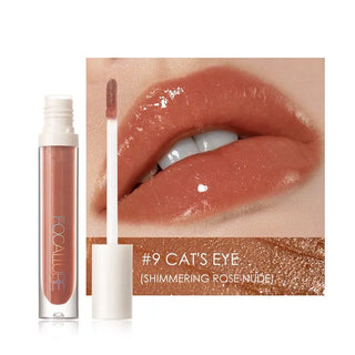 FOCALLURE Lipgloss Last High Shine Glow Plumpling Not-sticky Liquid Moisturizer Lip Balm Waterproof Lip Tint Makeup ALODIA STORE