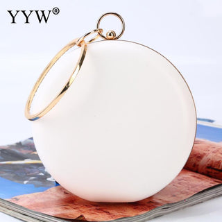 Pink Round Flower Clutch Bag ALODIA STORE