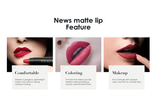 FOCALLURE 27 Colors Matte Lipstick High Gloss Crayons Long Lasting Waterproof Lip Makeup Cosmetics ALODIA STORE