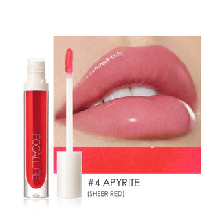 FOCALLURE Lipgloss Last High Shine Glow Plumpling Not-sticky Liquid Moisturizer Lip Balm Waterproof Lip Tint Makeup ALODIA STORE