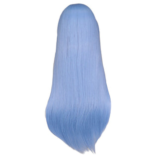 QQXCAIW Long Straight Cosplay Wig Black Purple Pink Blue Sliver Gray Blonde White Orange Brown Synthetic Hair Wigs ALODIA STORE