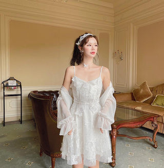 French Fairy Dress Women Elegant Sleeveless ALODIA STORE