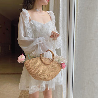 French Fairy Dress Women Elegant Sleeveless ALODIA STORE
