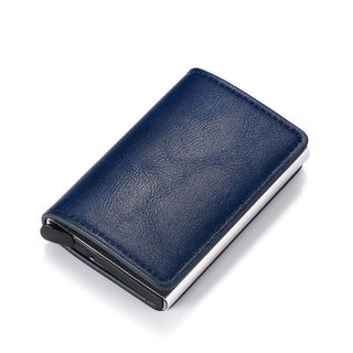 Men Smart Wallet Rfid Safe Anti-theft Holder Women Small Purse Bank ID Cardholder Metal ALODIA STORE