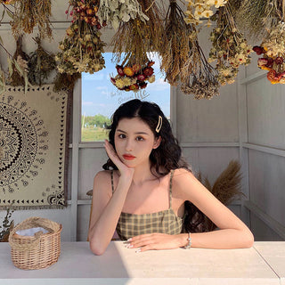 Spring dress Koreastyle versatile avocado fruit green dress ALODIA STORE