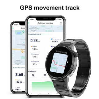 New 390*390 HD Screen NFC Smart Watch Men Bluetooth Call Sport GPS Track Watch Custom Dial Heart Rate ECG PPG Smartwatch For Men ALODIA STORE